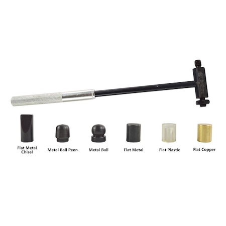 Big Horn 6PC Mini Hammer Set with Interchangeable Heads for Many Personal & Job Related Uses 19095